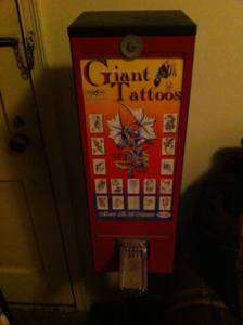 Temporary Tattoo Vending Machine (Memphis,Tn.)