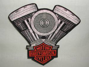 Harley Davidson V-Twin PATCH, embroidered, offical licensed