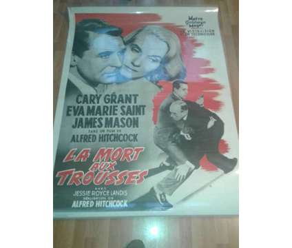 movie posters, vintage, laminated. 9 in French, Spanish, English