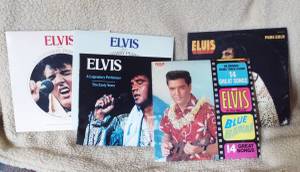 Four Elvis records (Mesquite)