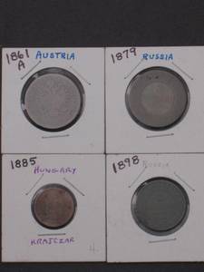 4 Coins from the 1800's (1861-1879-1885-1898) (Tulsa)