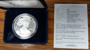 Coins - 2004 W Silver Eagle Proof (Wamego)
