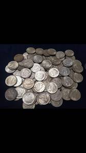 Silver coins (morgans/peace, silver eagles, 90%)