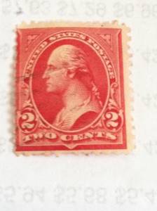 2 Cent Red Stamp Washington