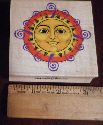 rubber stamps crafts Embossing Arts Co. Ornate Sun