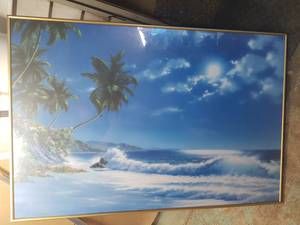 Palm tree wall frame