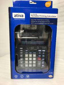 ativa 2-color,portable printing calculator!! NEW!!! (Waukesha)