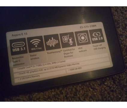 Like New Laptop For Sale! Acer Aspire E 15 E-5-575-33BM w/ cord! CHEAP
