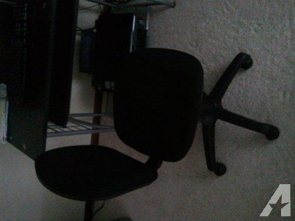 $350 Desktop computer/ Black Desk/Printer (Sandusky)