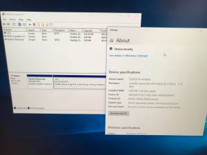 Windows PC desktop, 1tb Hard drive, 8Gb memory.