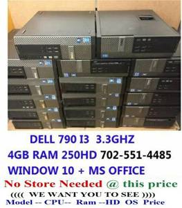 Cheap Dell Optiplex 790 i3 Tower Computer Windows 7 or 10 (las vegas)