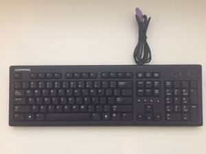Genuine Compaq PR1101 Wired Black PS/2 Multimedia Computer Keyboard (Madison)
