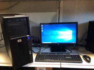 hp desktop win 10 i5 processor comes with monitor keyboard and mouse (Medford)