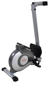 Sunny Health & Fitness Magnetic Rowing Machine with LCD Monitor - open