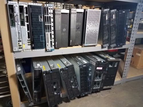 Huge Lot Of 14 HP, Dell, Cisco And IBM Servers