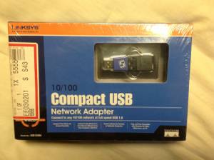 New Linksys 10/100 Compact USB network adapter (Rockland County)