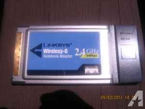 Linksys Wireless G Notebook Adapter 54 Mbps 2.4 Ghz - $10 (Redwood Valley Ukiah)