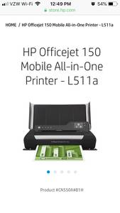 HP Officejet 150 Mobile All-in-One Wireless Inkjet Printer (HAMPDEN)