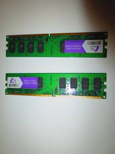 Two 512 Mb (1 Gig total) PC4200 DDR2 Ram Memory Sticks (SE Portland)