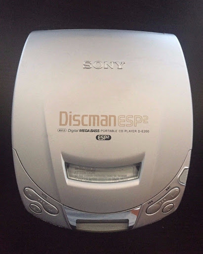 Sony D-E200 Silver Discman Sports Walkman Portable CD Player