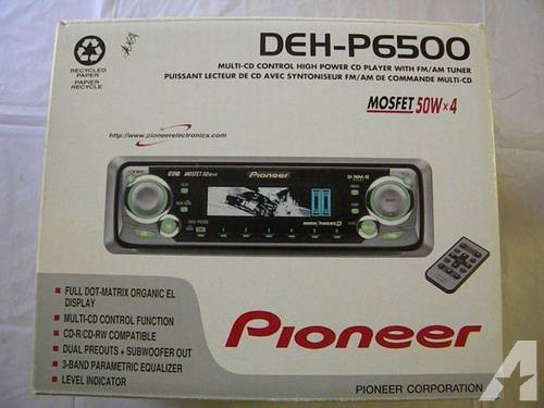 Pioneer DEH-P6500 CD Player, AM/FM Raido