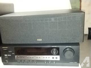 Onkyo receiver plus frontspeakers, center channel and subwoofer