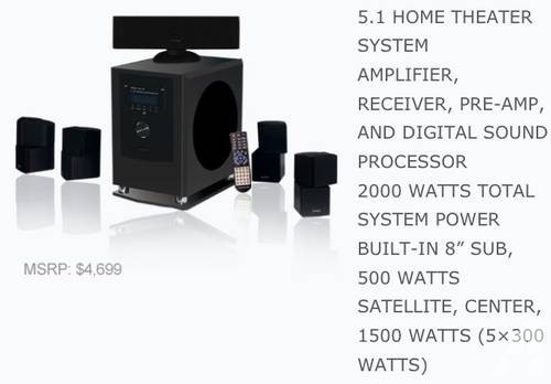 ACOUSTIMAX home theater system