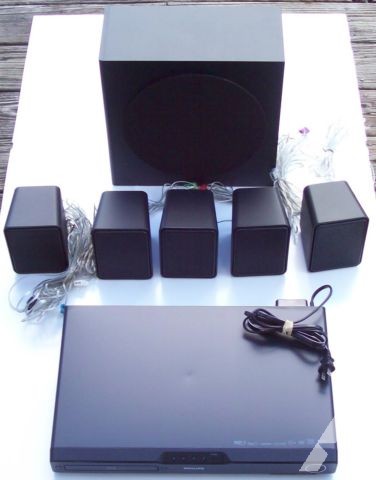 Philips 5.1 Blu Ray Home Theater System - HTS3306/F7, NO Remote 1000 w