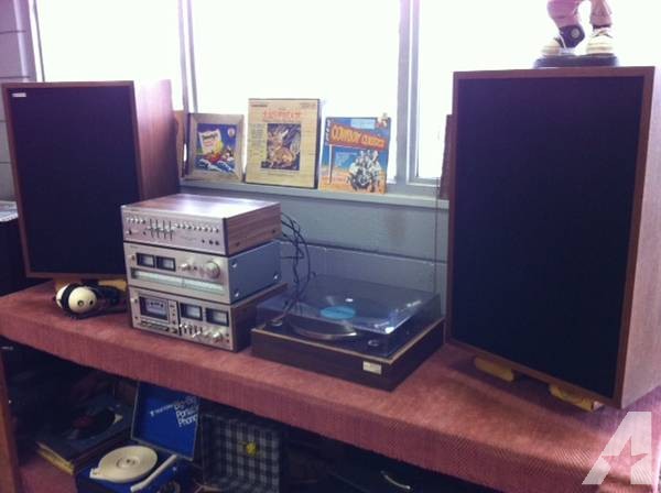 Vintage Stereo with Turntable -