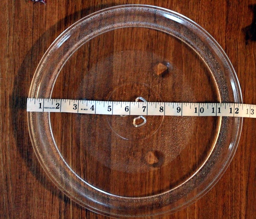 Microwave Glass Plate Turntable Tray Diameter 12 1/2