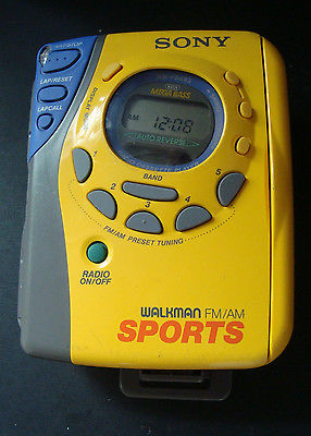 Vintage Sony WM-FS493 Sports Walkman FM/AM Radio Cassette