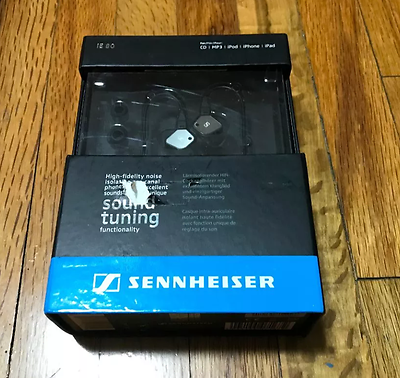 Sennheiser IE 80 In-Ear Only Headphones - Silver/Black Brand