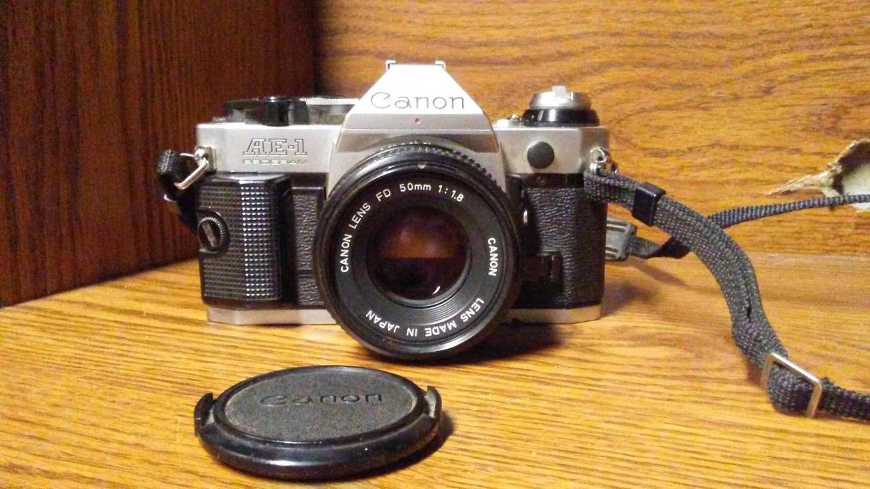 Excellent Canon AE-1 Program 35mm Film Camera Body With