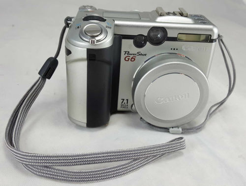 Canon PowerShot G6 Digital Camera Bundle PC1089 AS-IS