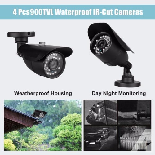 Security surveillance system dvr/smartphone free installation