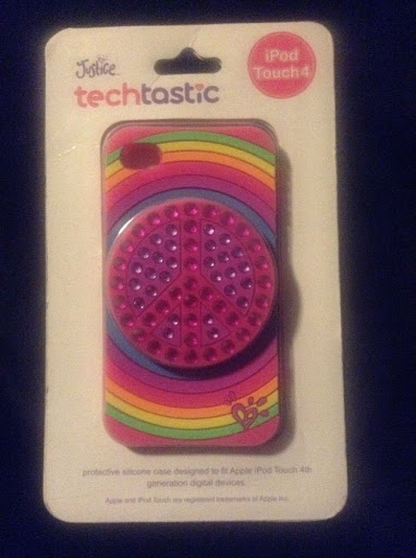 NEW Justice Techtastic iPod Touch 4 Silicone Rainbow Hippie