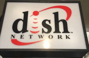 Dish network double sided lighted sign (St. Paul)