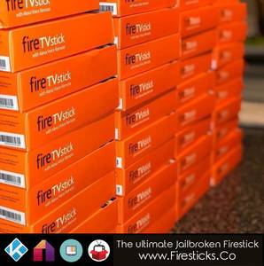 Jailbroken Amazon Fire TV Sticks - Kodi 17.6, Mobdro, Terrarium (sunset)
