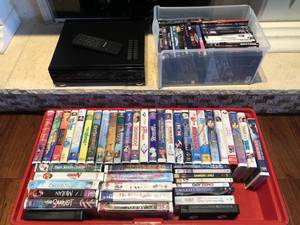VHS tapes VCR and DVDs lot (Snellville)