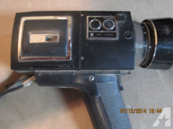 old video camera,slide projector, carousel -