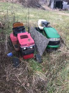John Deere and wheel horse (Willow Wood)