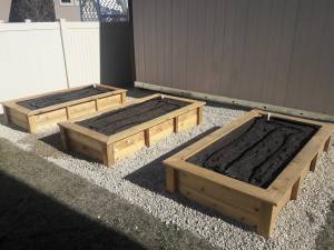 raised Bed Cedar Garden Boxes Grow box planter (Provo)