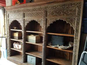 Carved Bookcase -- solid wood (Lincoln)
