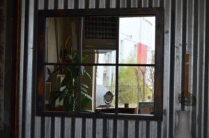 Distressed Window Mirror (Raleigh)