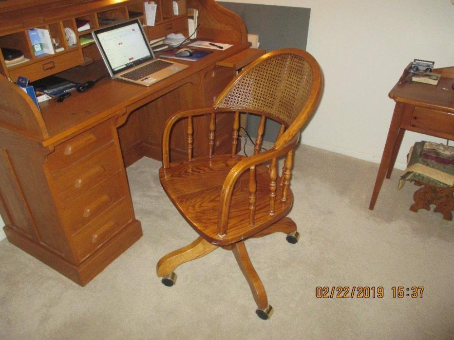 Oak Antique Style Desk Chair