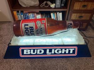 Budweiser Beer Bottle Billiards Pool Light Lamp