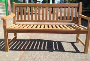 Teak Patio Bench 2 Outdoor Garden Settee Benches $250 EACH (Seattle)