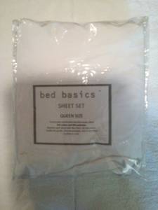 Brand New White Queen Sheet Set for Queen Bed (Milwaukee)