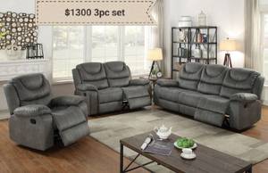 Leather Sofa Set, Couch, Love Seat, Chair, Tables Sets