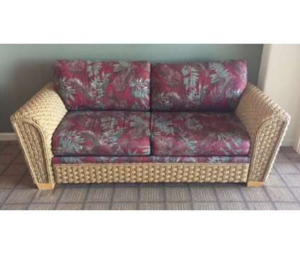 Wicker Queen Sofa Bed & Chair